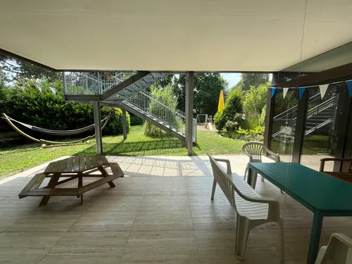 Unsere Terrasse am Garten